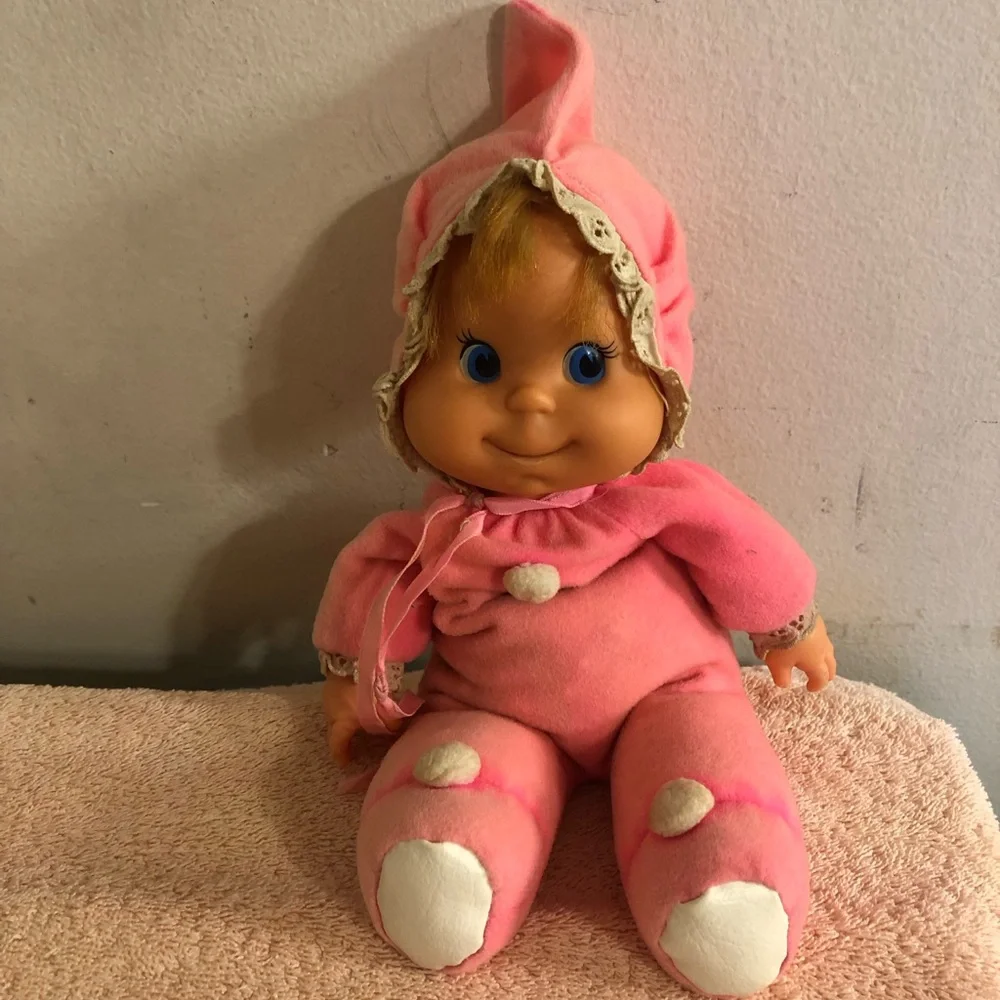 Vintage 1970 Mattel 10” Pink Baby Beans